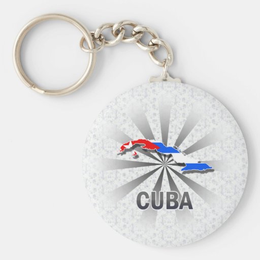 Cuba Flag Map 2.0 Key Chains
