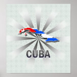 Cuba Flag Map 2.0 Posters