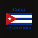 Cuba Flag Map Text Ladies Baby Doll