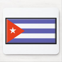 Cuba Flag mousepads