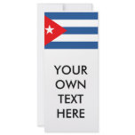 Cuba Flag rack cards