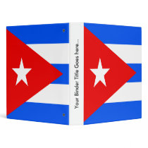 Cuba High quality Flag 3 Ring Binder
