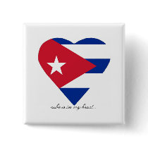 Cuba  is in my heart... buttons