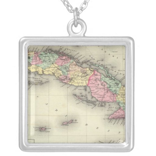 Cuba, Jamaica And Puerto Rico Pendant