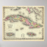 Cuba, Jamaica And Puerto Rico posters