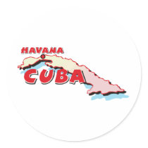 Cuba Map stickers by worldtees Cuba Map stickers