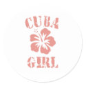 Cuba Pink Girl stickers