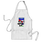 This adorable little panda is too cute! He's featured in front of a large flag from Cuba and ready to play football and score some goals. This cute design is perfect for football players and soccer fans.