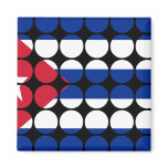Cuba Stylish Girly Chic : Polka Dot Cuban Flag magnets