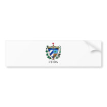 CUBA - symbol/coat of arms/flag/colors/emblem Bumper Sticker