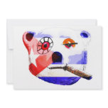 Cuba Teddy Bear with Cigar, with Cuban Flag Invite