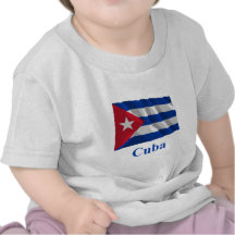 Cuba Waving Flag with Name Tee Shirt