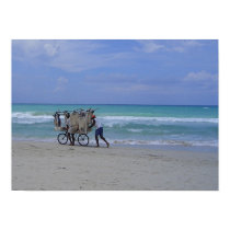 Cuban Beach Scene posters