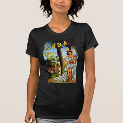Cuban Dancer Vintage Travel T Shirts