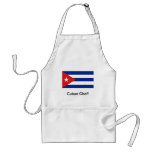 Cuban flag chef apron