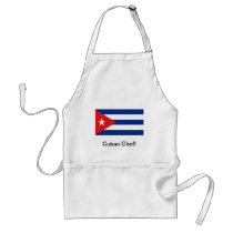 Cuban flag chef apron