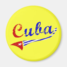 Cuban Flag Fridge Magnet