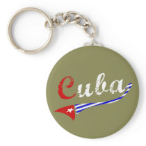 Cuban Flag Keychain