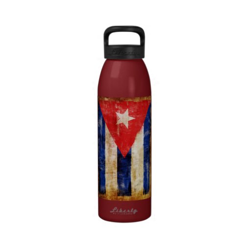 Cuban flag water bottles