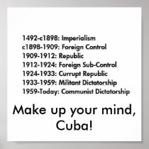 Cuban history, Make up your mind, Cuba! Print