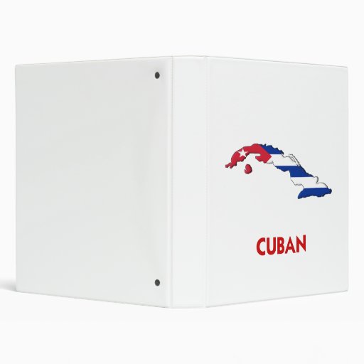 CUBAN MAP 3 RING BINDERS