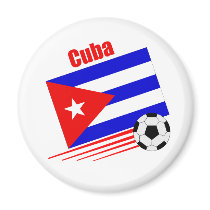 Cuban Soccer Team magnets