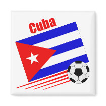 Cuban Soccer Team magnets