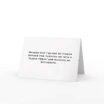 Cuban, That's All! - Blame Mother Again cards