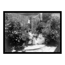 Cuban Women in Their Home Garden 1917 posters