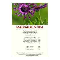 Cubane purple Spa Massage Beauty Salon Poster