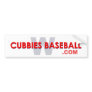 Cubbies Baseball W Bumper Stickers