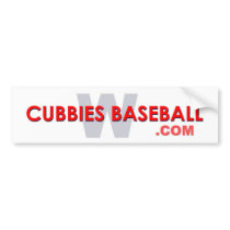 Cubbies Baseball W bumper stickers by cubbiesbaseball Cubbies Baseball W bumper stickers
