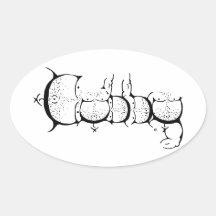 Cubby Pride! Oval Stickers
