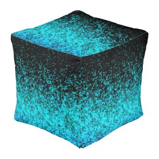 Cube Pouf Glitter Dust