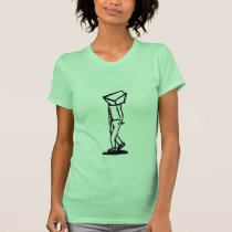 cube walker on green t-shirts