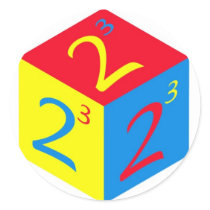 CUBEY OS ROUND STICKERS