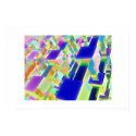 cubic inversed neon posters