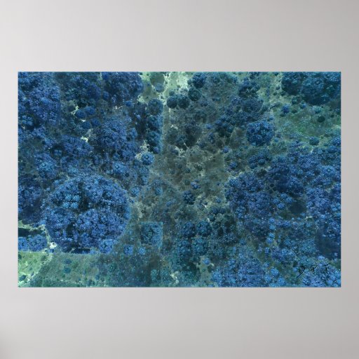 Cubic Sea Fractal Poster