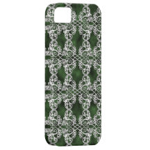 Cubierta del iPhone 5 de la esmeralda y del cordón iPhone 5 Protectores