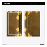 Cubierta del oro y de libro viejo kindle fire pegatinas skins