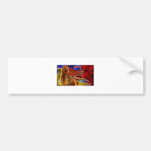Cubismo Salvaje Bumper Stickers