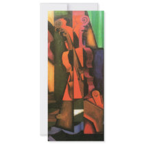 Cubist art Violin and Guitar painting by Juan Gris Invites