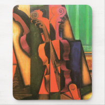 Cubist art Violin and Guitar painting by Juan Gris Mousepad