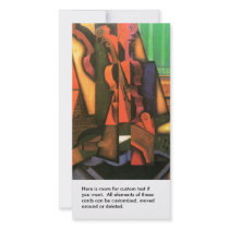 Cubist art Violin and Guitar painting by Juan Gris Picture Card
