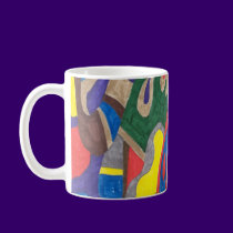 Cubist Cat, Abstract Art  Mug