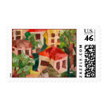 Cubist Houses postage