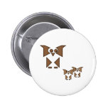 Cubist Owl Buttons
