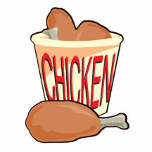 cubo de pollo frito esculturas fotograficas