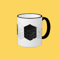 Cuboy B&W Row Mug mugs