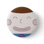 Cuboy Face On Badge Pins